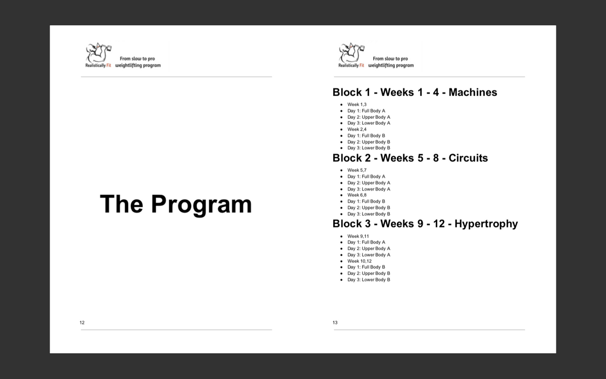 The Smart Weightlifting Program for Beginners | Realistically Fit ...